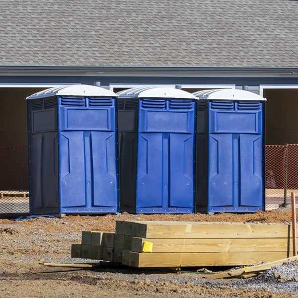 what is the maximum capacity for a single portable toilet in Moss Landing CA